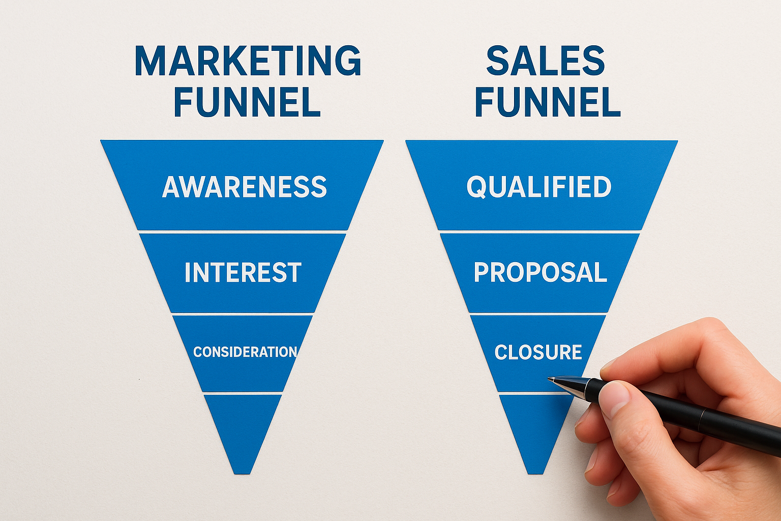 Marketing Funnel vs Sales Funnel: Key Differences Explained