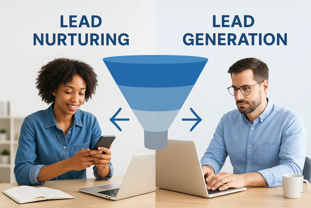 Lead Nurturing vs Lead Generation: Key Funnel Differences - The Client ...