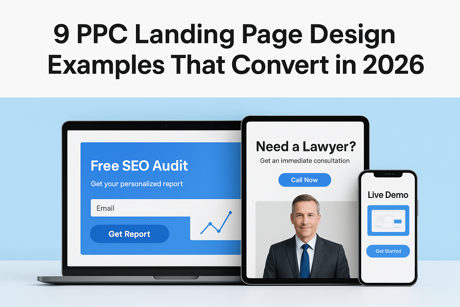 9 PPC Landing Page Design Examples That Convert in 2026